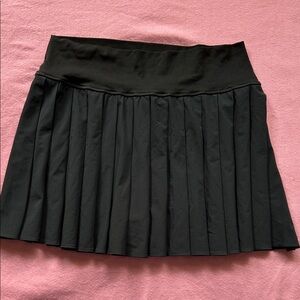 aerie Black Pleated Mini Skirt